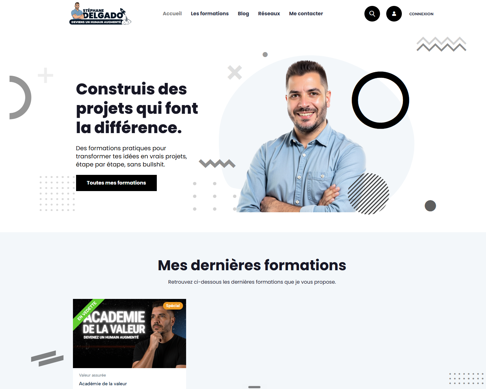Plateforme de formation en ligne Stéphane Delgado