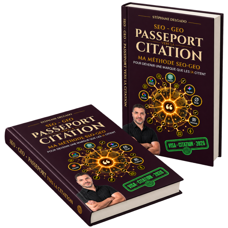 Passeport vers la Citation, le livre SEO-GEO de Stéphane Delgado