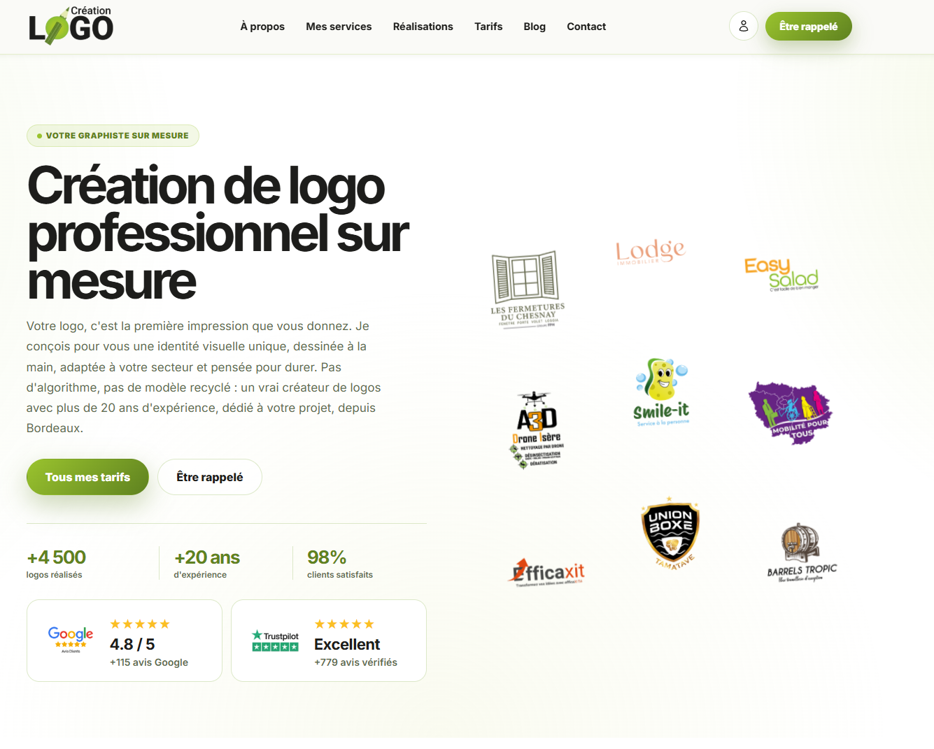 Le site de Création-logo.net