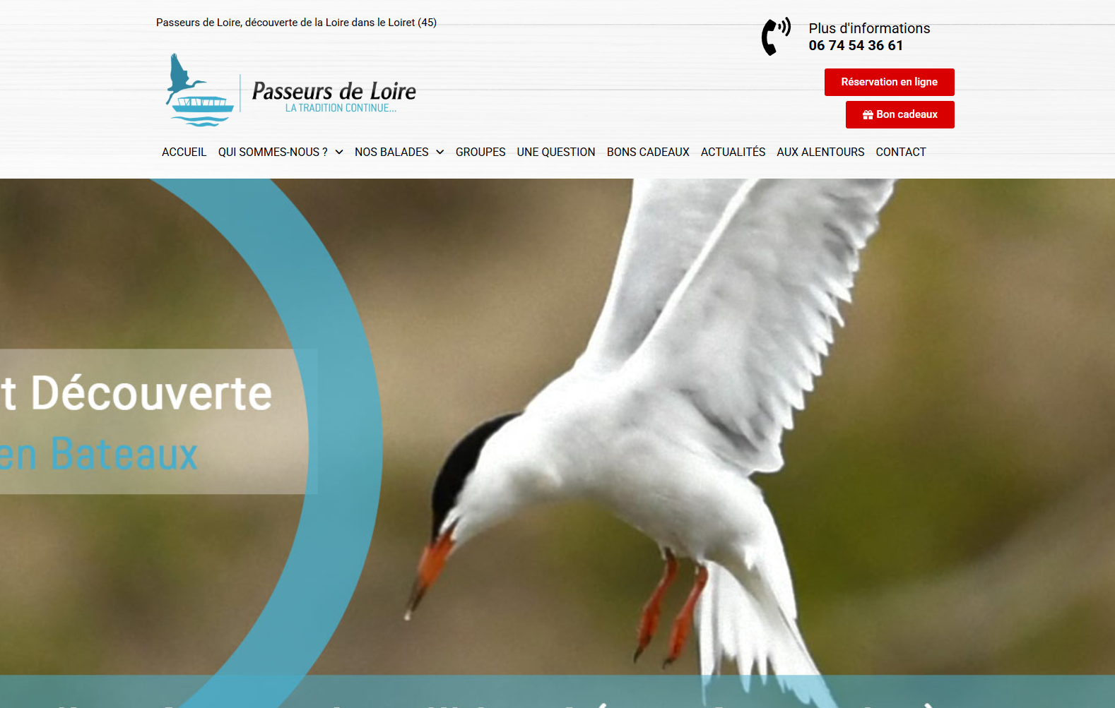 Le site de Passeurs de Loire