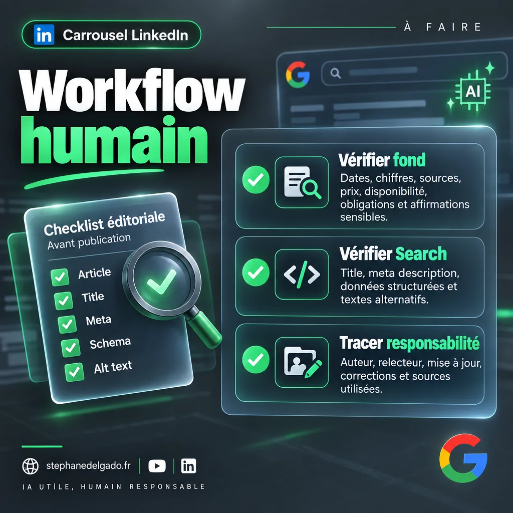 Page 7 : Workflow humain