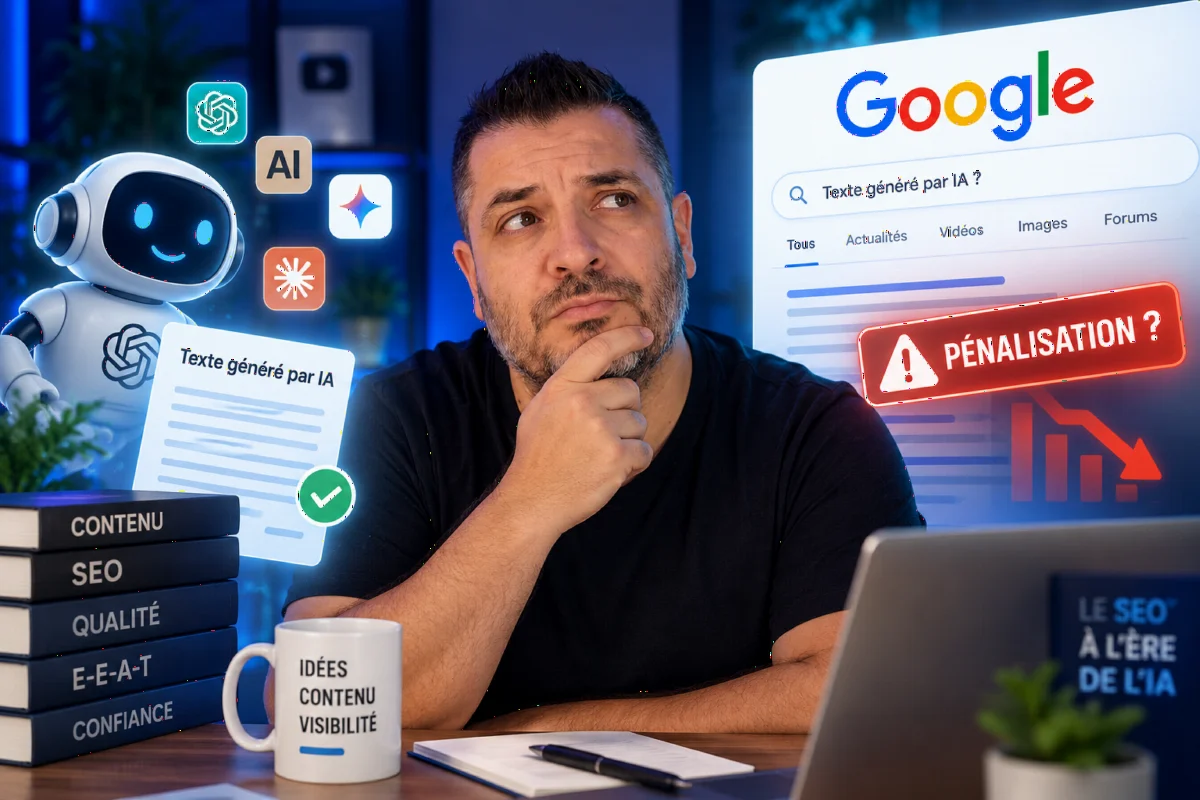 Illustration : Google pénalise-t-il les sites qui utilisent l’IA ?