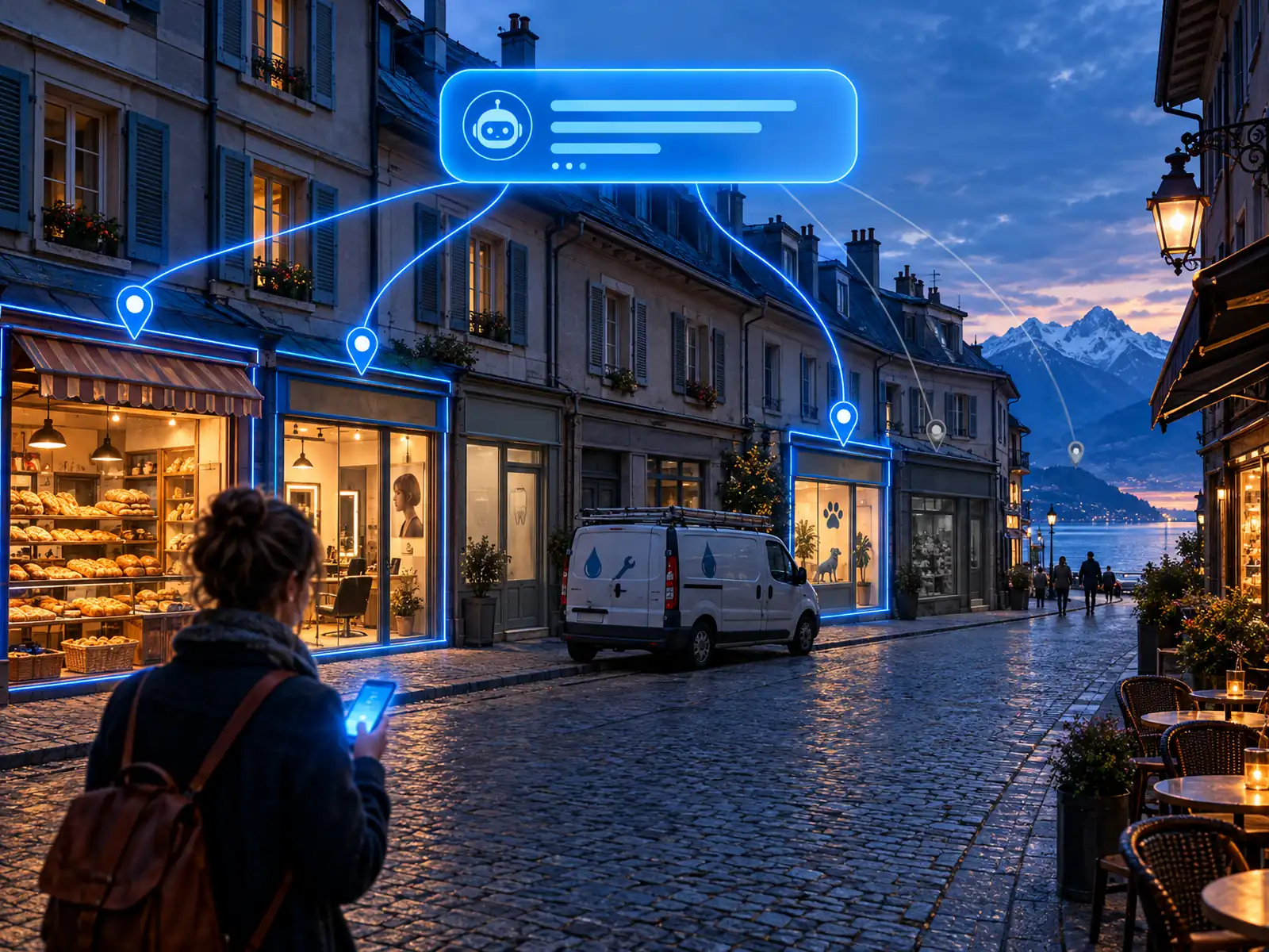 IA et commerces locaux : la Suisse, la France et le GEO local