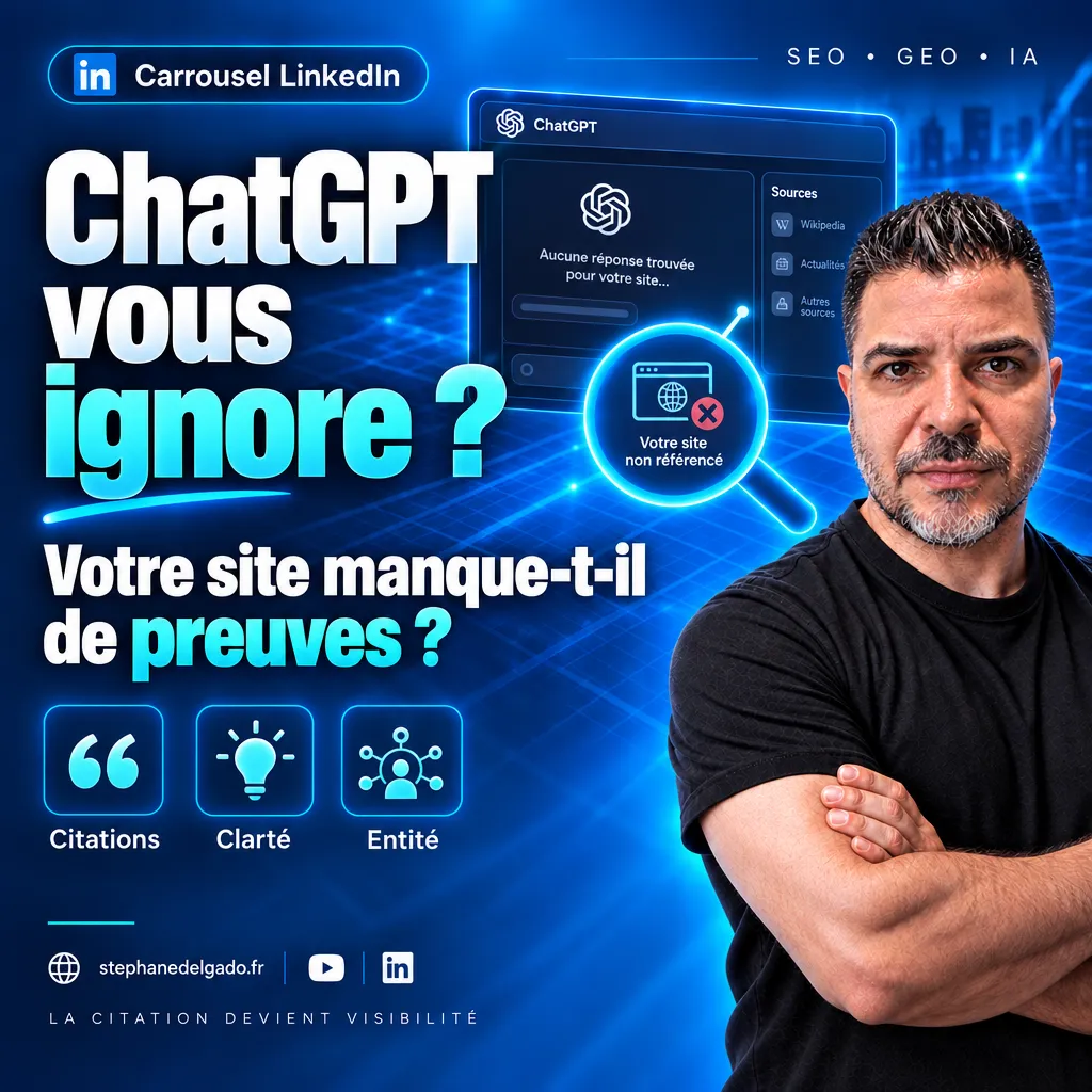 Page 1 : ChatGPT vous ignore ? Votre site manque-t-il de preuves ?