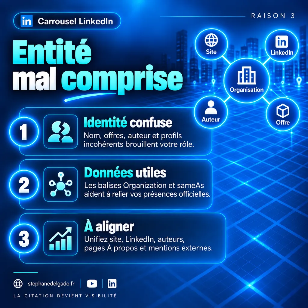 Page 5 : Raison 3 : entité mal comprise