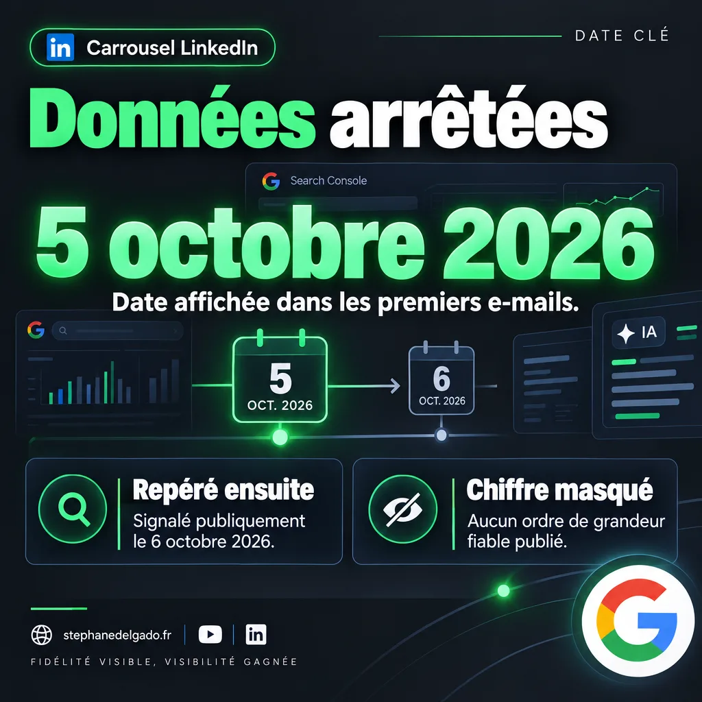Page 3 : Données arrêtées