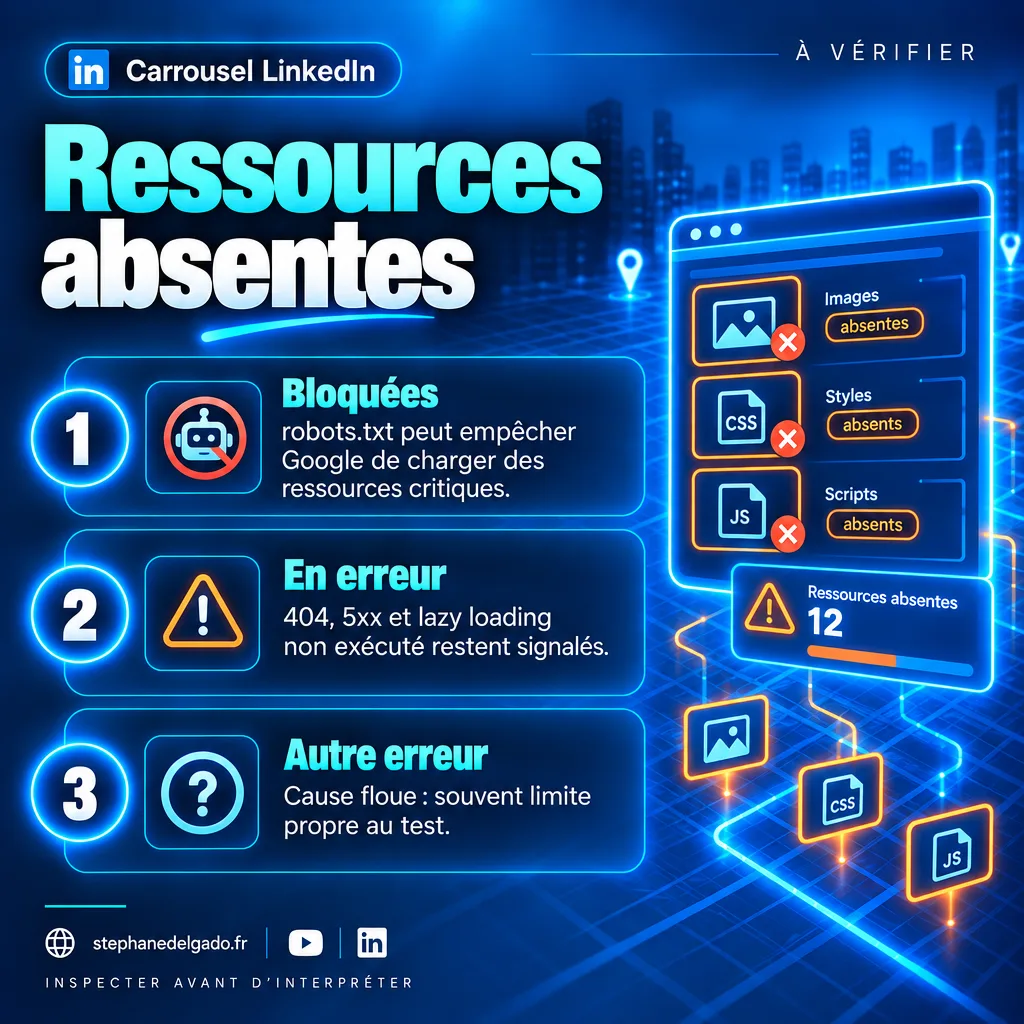 Page 5 : Ressources absentes