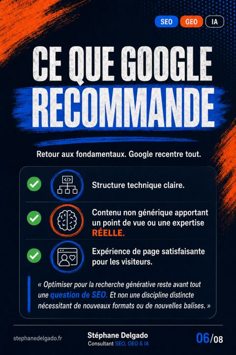llms.txt, chunking, mentions artificielles : pourquoi Google démonte les hacks du GEO — slide 6