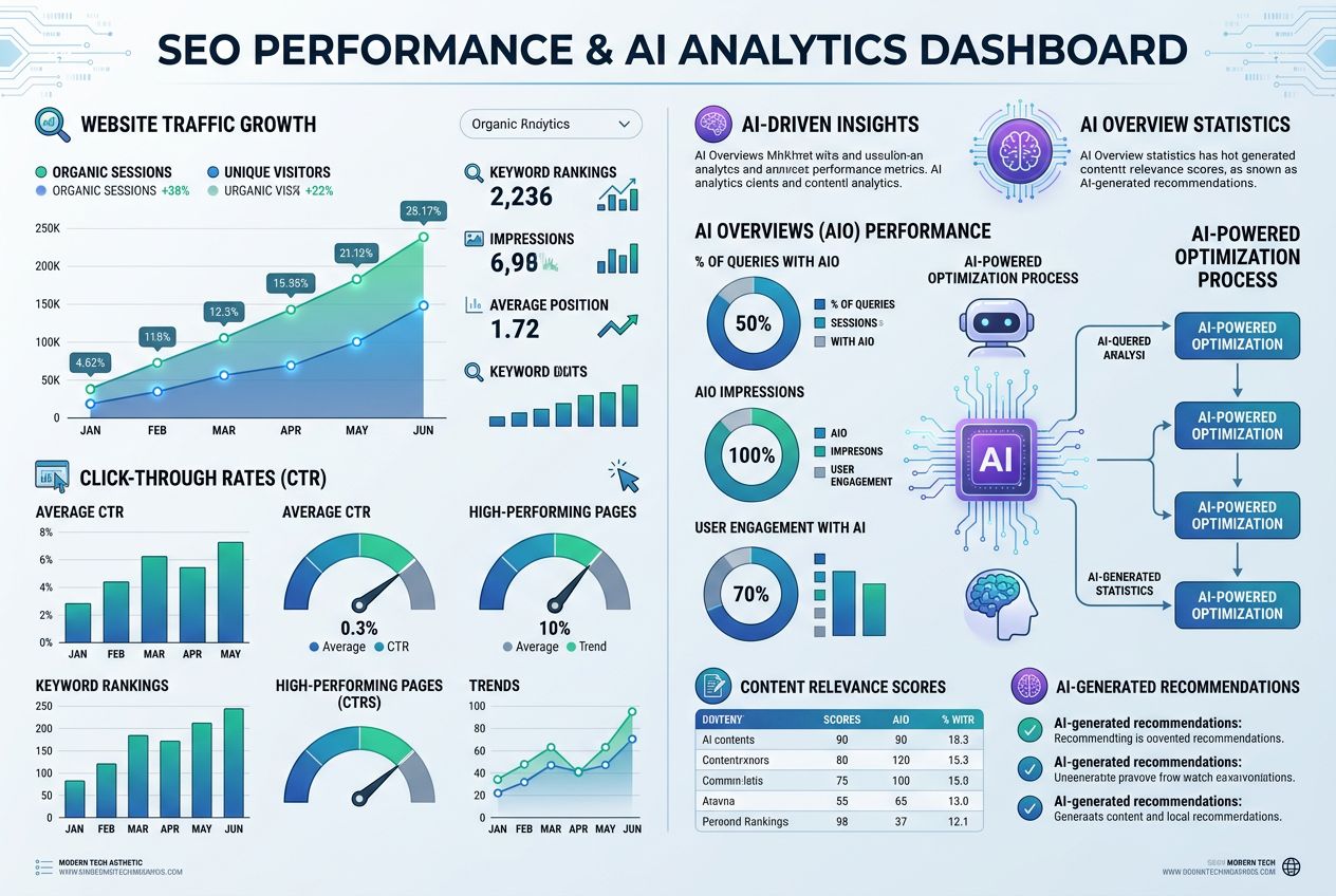 Métriques de performance SEO et analytics IA en 2026