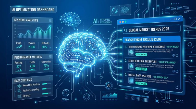 Intelligence artificielle transformant le référencement SEO en 2026